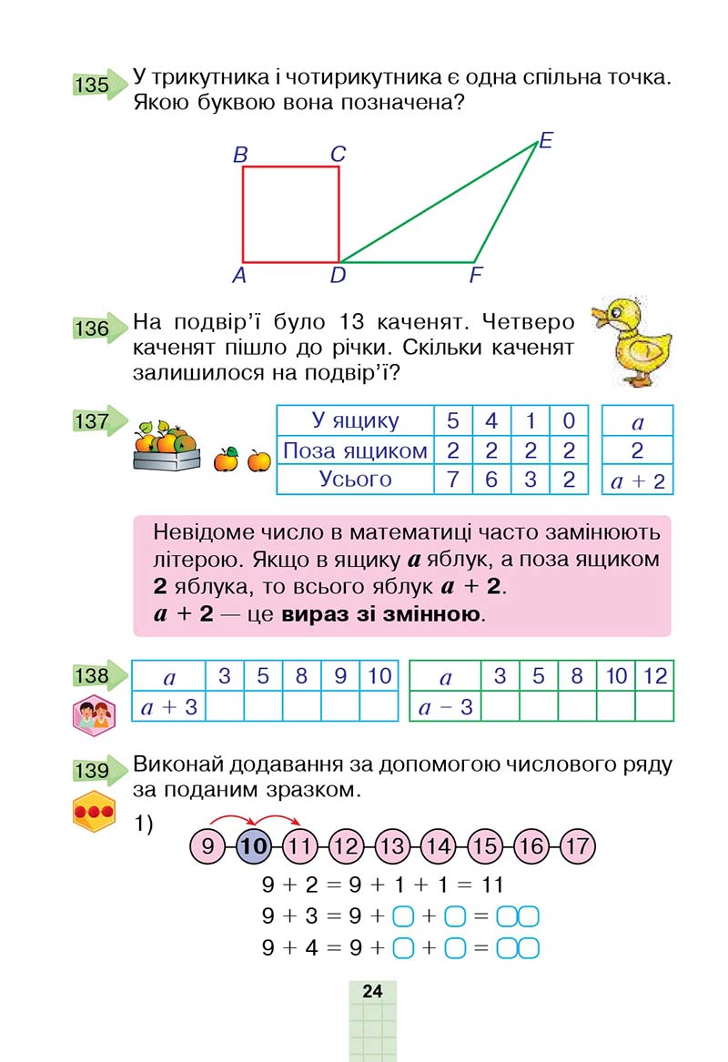 Сторінка 24 - Підручник Математика 2 клас Н. О. Будна, М. В. Беденко 2019