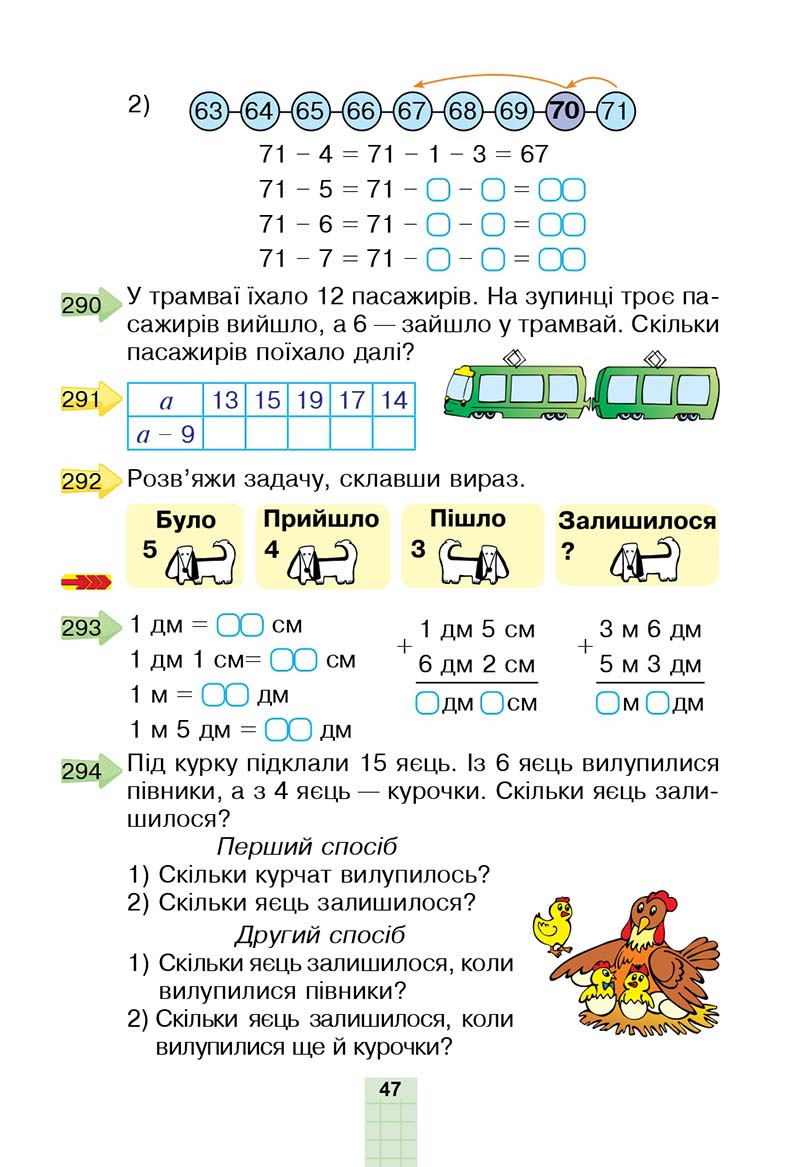 Сторінка 47 - Підручник Математика 2 клас Н. О. Будна, М. В. Беденко 2019