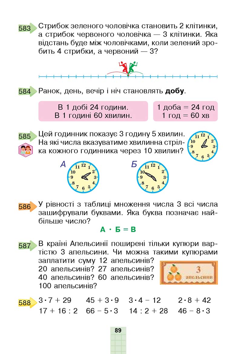 Сторінка 89 - Підручник Математика 2 клас Н. О. Будна, М. В. Беденко 2019