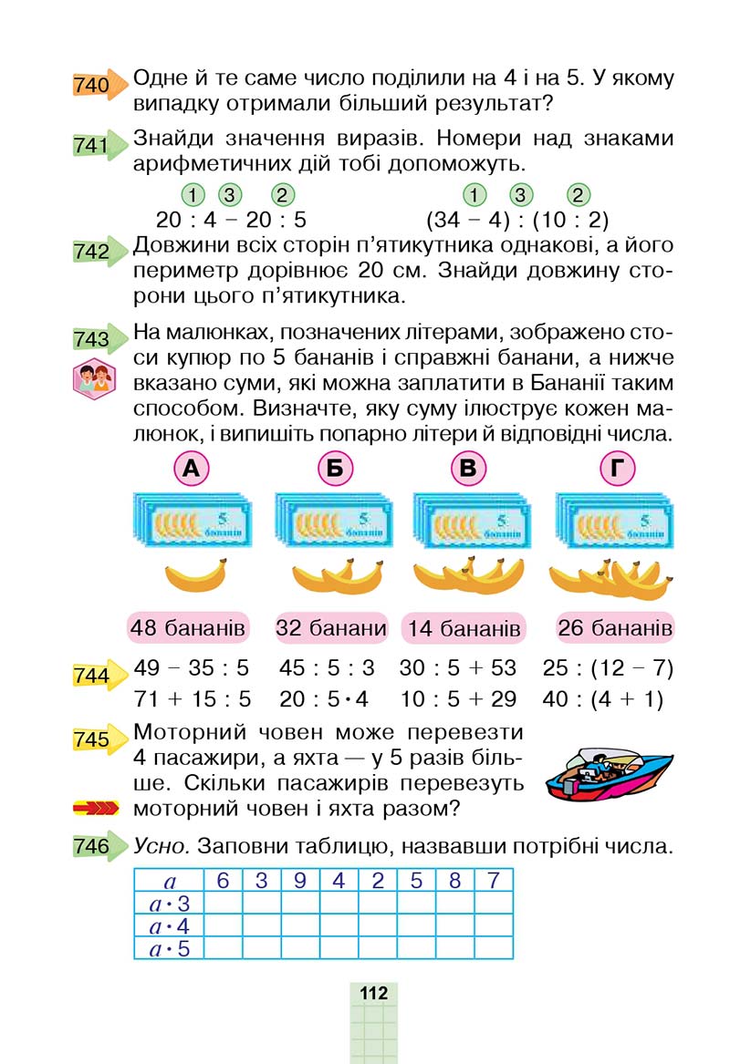 Сторінка 112 - Підручник Математика 2 клас Н. О. Будна, М. В. Беденко 2019