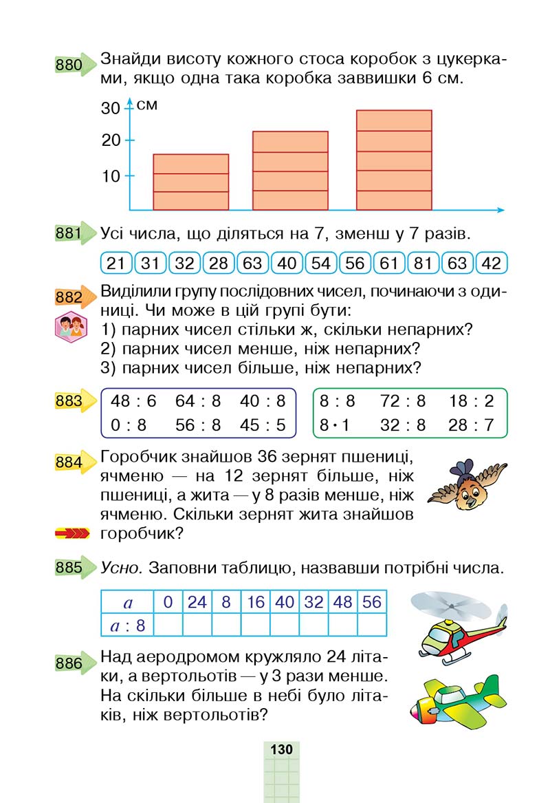 Сторінка 130 - Підручник Математика 2 клас Н. О. Будна, М. В. Беденко 2019