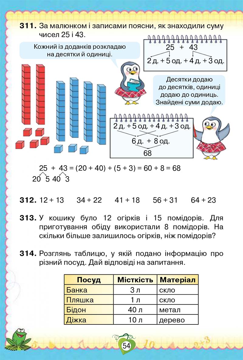 Сторінка 54 - Підручник Математика 2 клас Н. П. Листопад 2019
