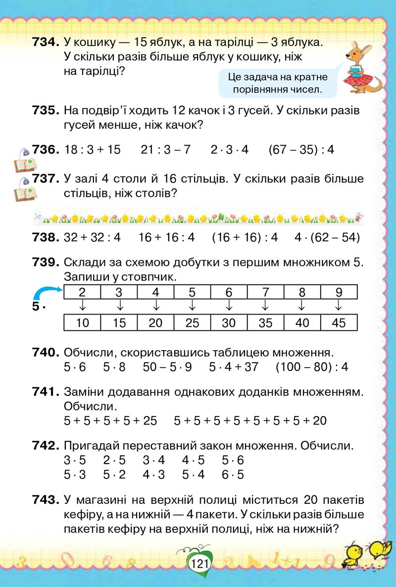 Сторінка 121 - Підручник Математика 2 клас Н. П. Листопад 2019