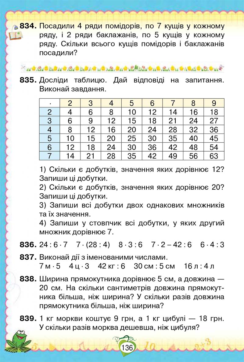 Сторінка 136 - Підручник Математика 2 клас Н. П. Листопад 2019