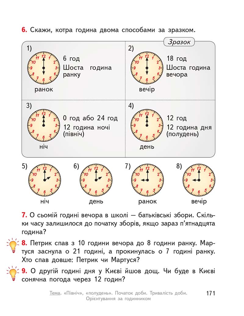 Сторінка 171 - Підручник Математика 2 клас О. М. Гісь, І. В. Філяк 2019