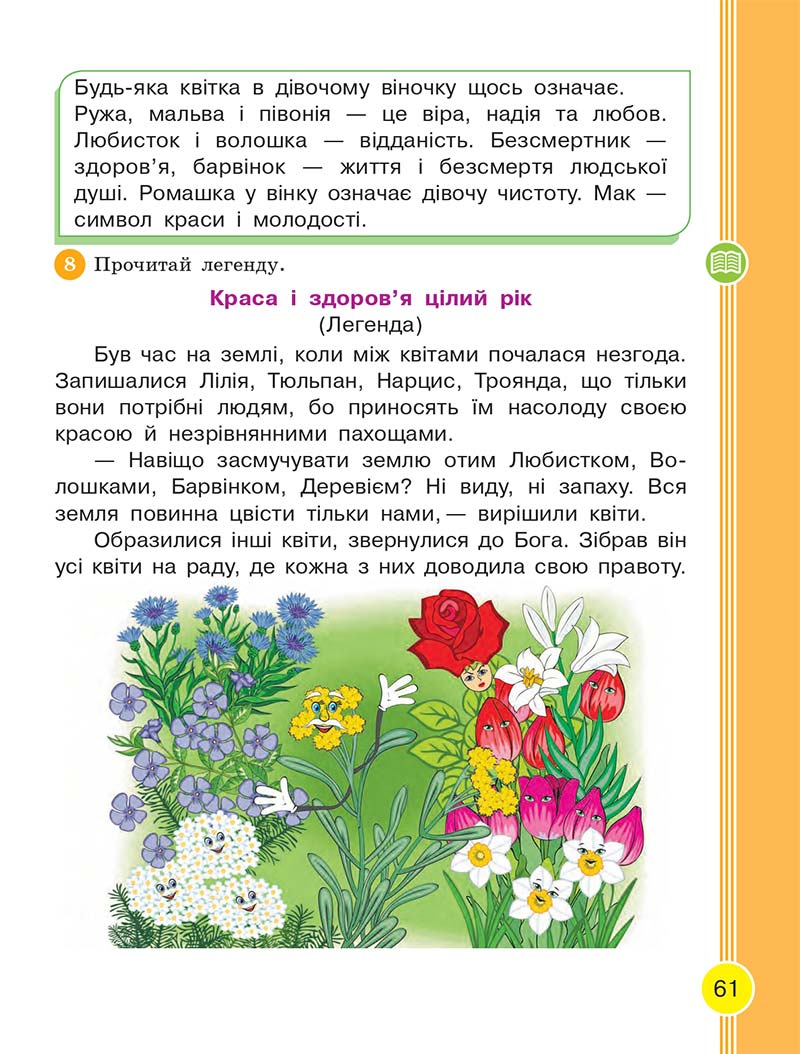 Сторінка 61 - Українська мова та читання 2 клас Тимченко 2019 - 1 частина