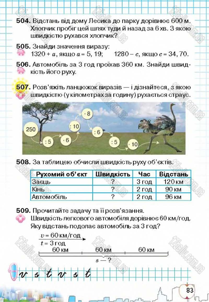 Сторінка 83 - Підручник Математика 4 клас Л.В. Оляницька 2015