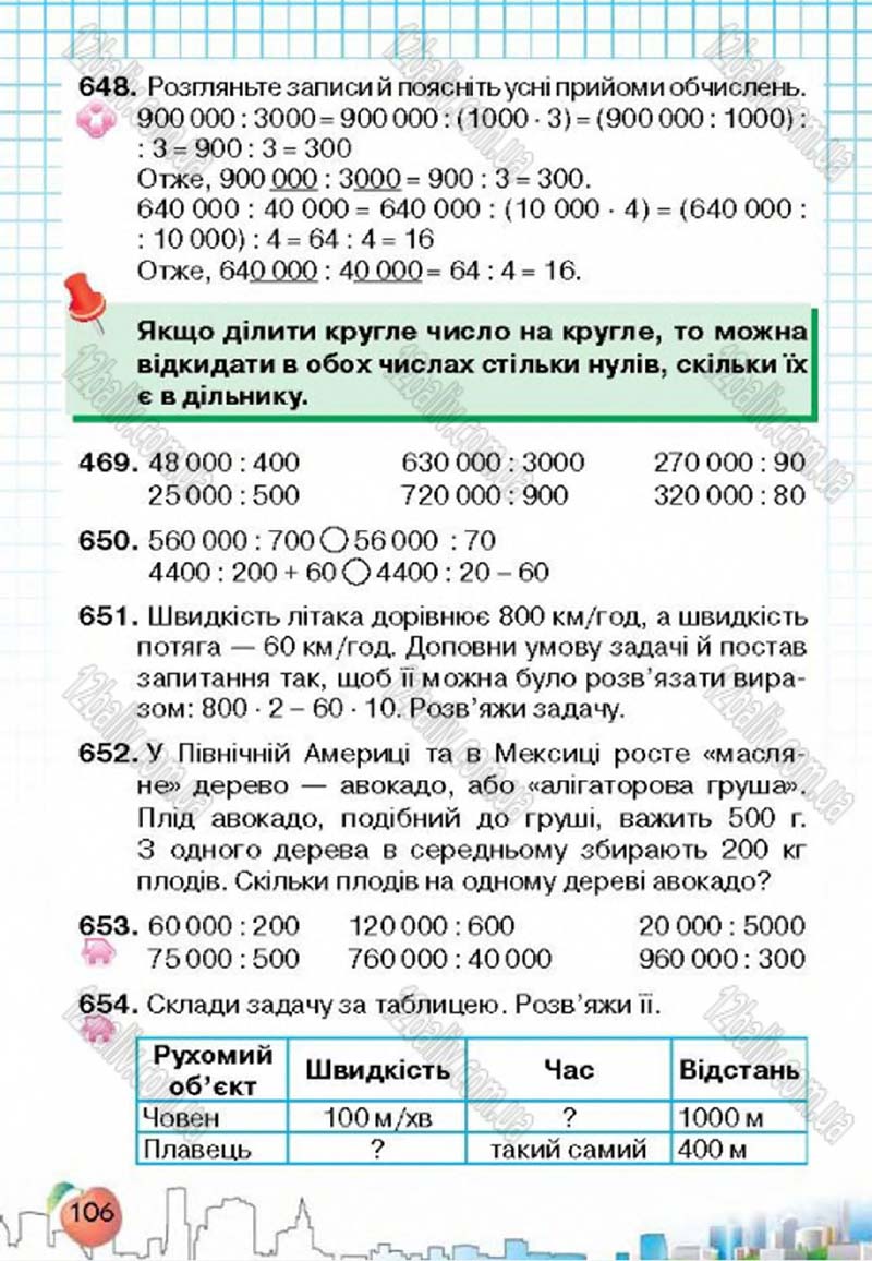 Сторінка 106 - Підручник Математика 4 клас Л.В. Оляницька 2015