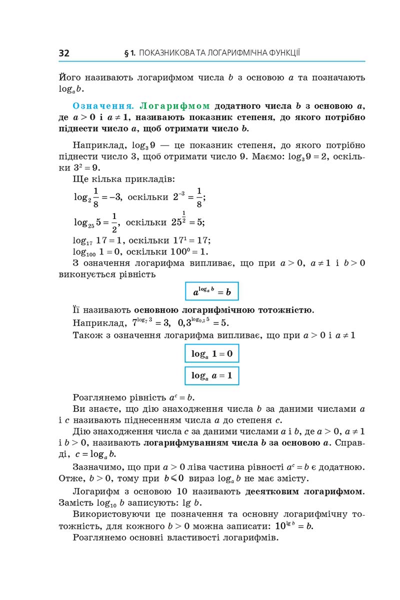Сторінка 32 - Підручник Алгебра 11 клас Мерзляк 2019 - Поглиблений рівень вивчення