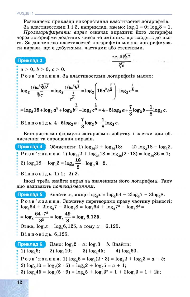 Сторінка 42 - Підручник Алгебра 11 клас О. С. Істер, О. В. Єргіна 2019 - Профільний рівень