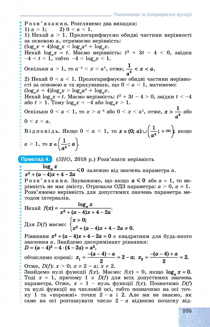 Сторінка 105 - Підручник Алгебра 11 клас О. С. Істер, О. В. Єргіна 2019 - Профільний рівень