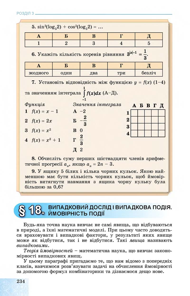 Сторінка 234 - Підручник Алгебра 11 клас О. С. Істер, О. В. Єргіна 2019 - Профільний рівень