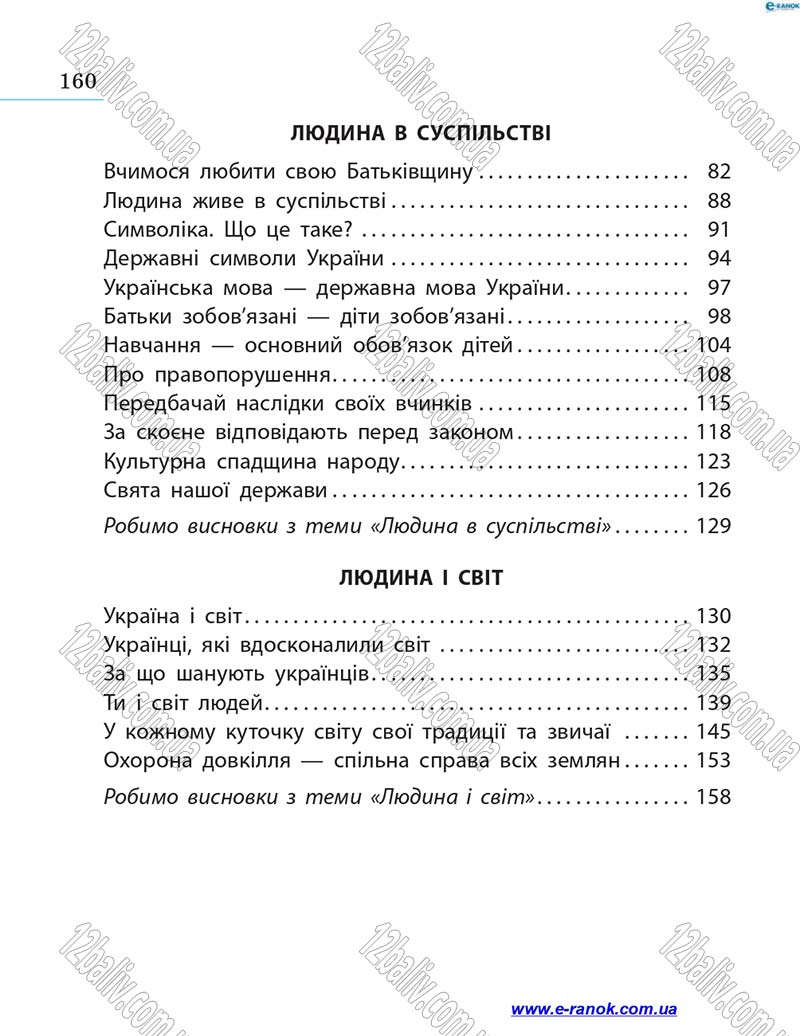 Сторінка 160 - Підручник Я у світі 4 клас Н.М. Бібік 2015