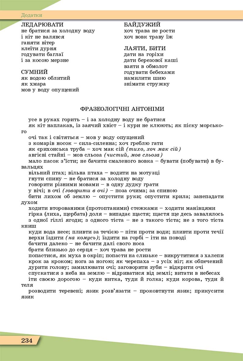 Сторінка 234 - Підручник Українська мова 11 клас О. В. Заболотний, В. В. Заболотний 2019