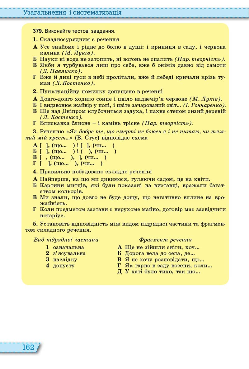 Сторінка 162 - Підручник Українська мова 11 клас О. В. Заболотний, В. В. Заболотний 2019 - На російській мові