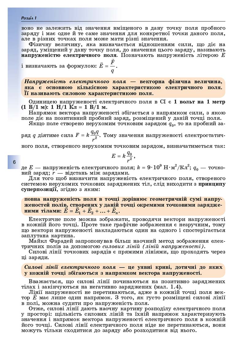 Сторінка 6 - Підручник Фізика і астрономія 11 клас Сиротюк 2019 - Рівень стандарту