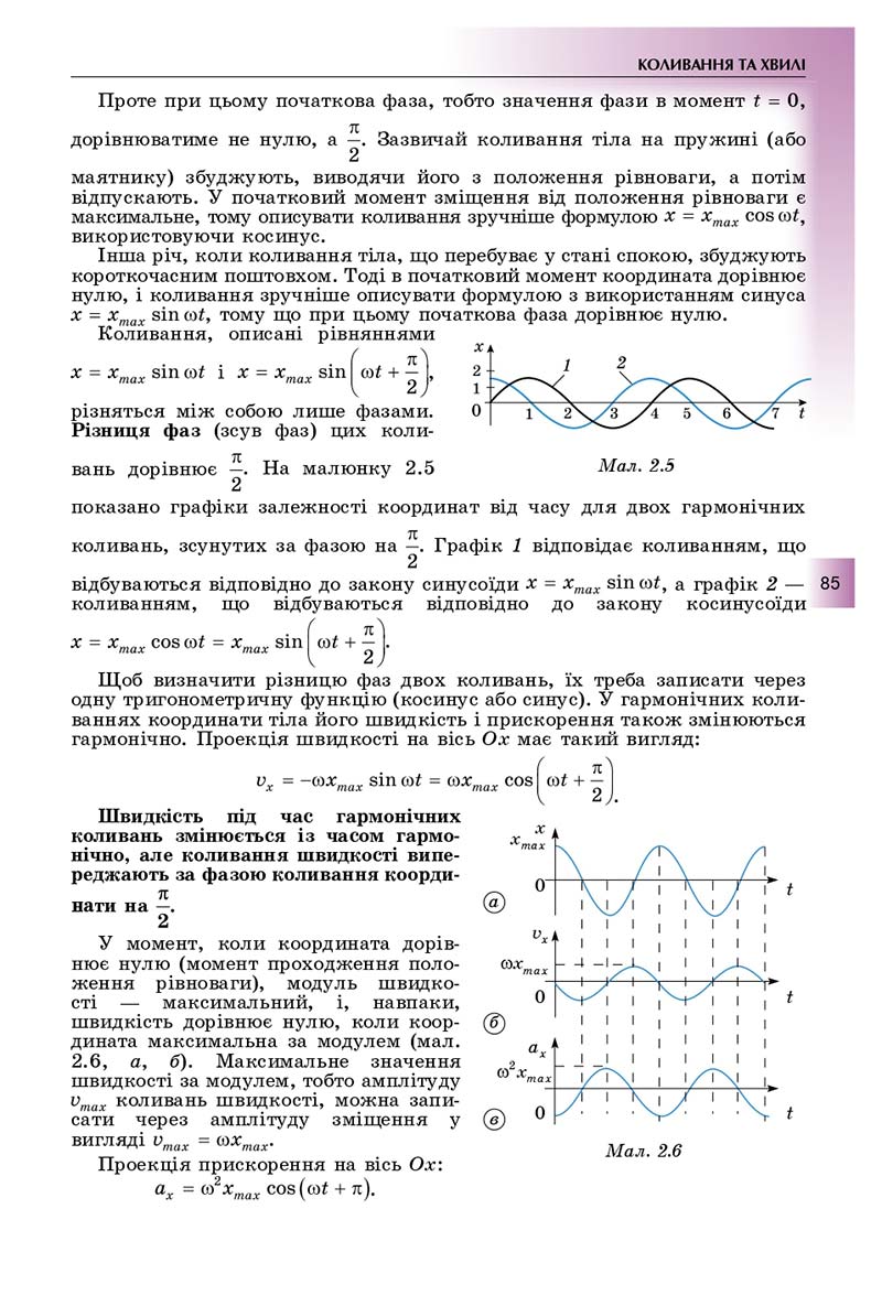 Сторінка 85 - Підручник Фізика і астрономія 11 клас Сиротюк 2019 - Рівень стандарту