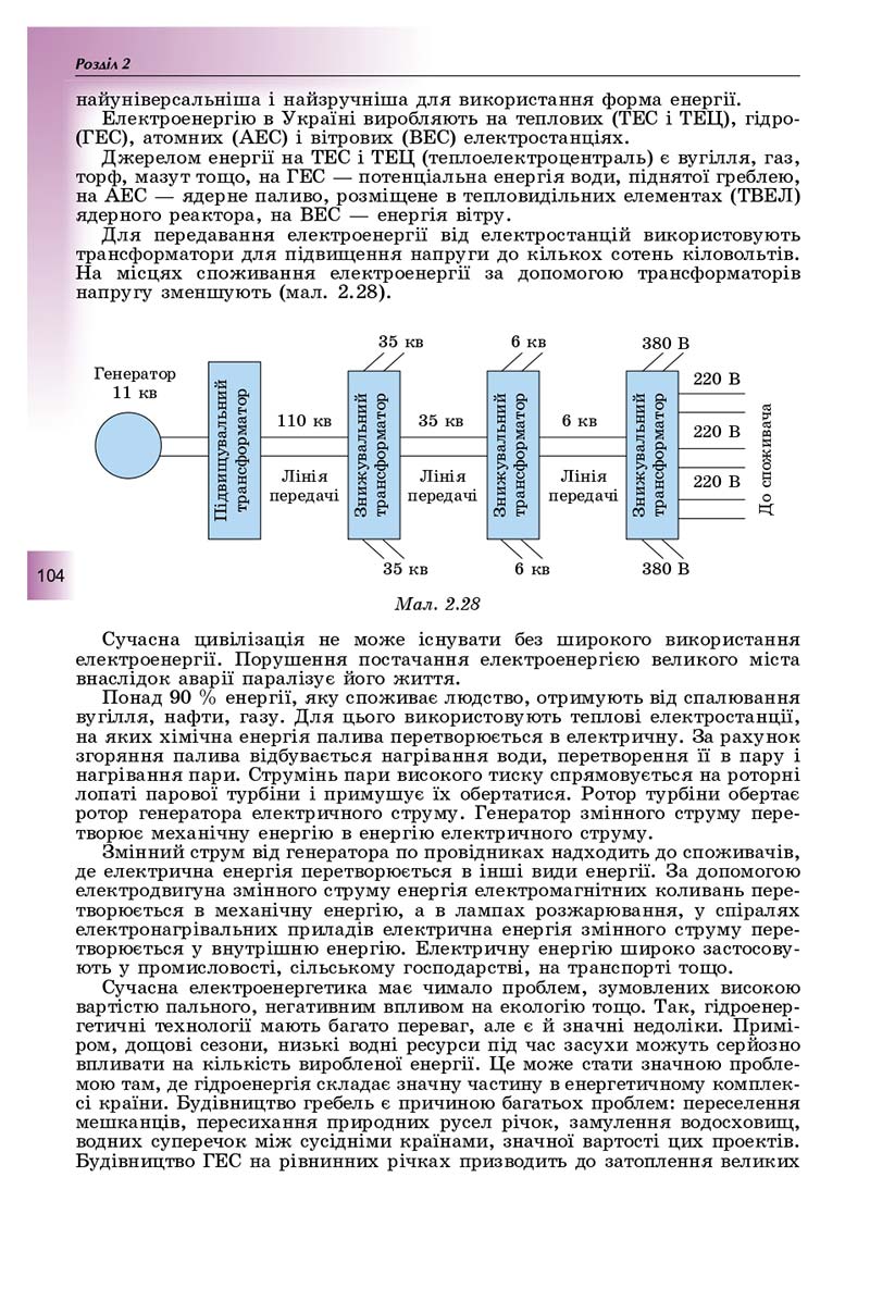 Сторінка 104 - Підручник Фізика і астрономія 11 клас Сиротюк 2019 - Рівень стандарту