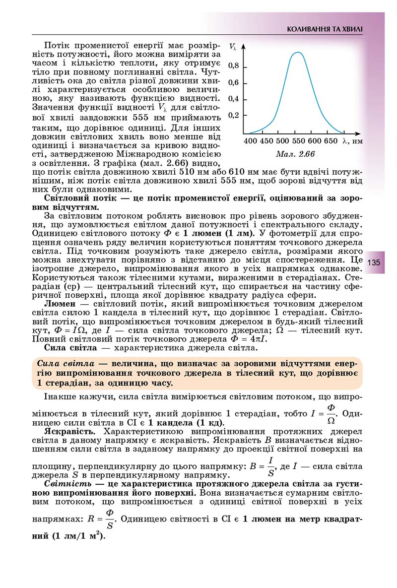 Сторінка 135 - Підручник Фізика і астрономія 11 клас Сиротюк 2019 - Рівень стандарту