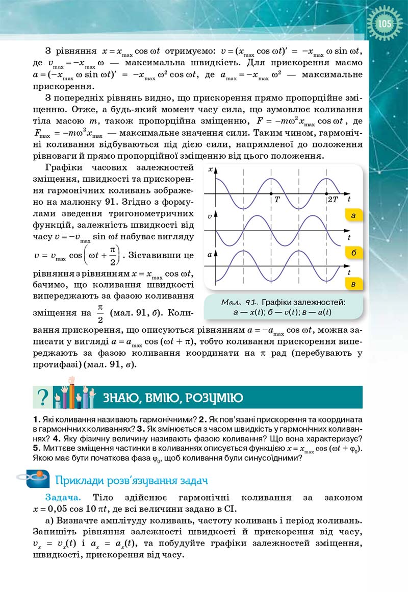 Сторінка 105 - Підручник Фізика і астрономія 11 клас Т. М. Засєкіна, Д. О. Засєкін 2019 - Профільний рівень
