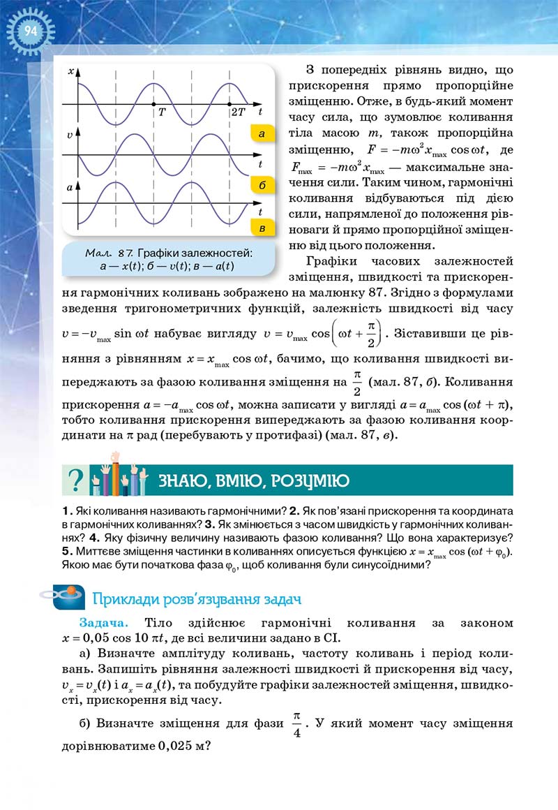 Сторінка 94 - Підручник Фізика і астрономія 11 клас Засєкіна 2019 - Рівень стандарту