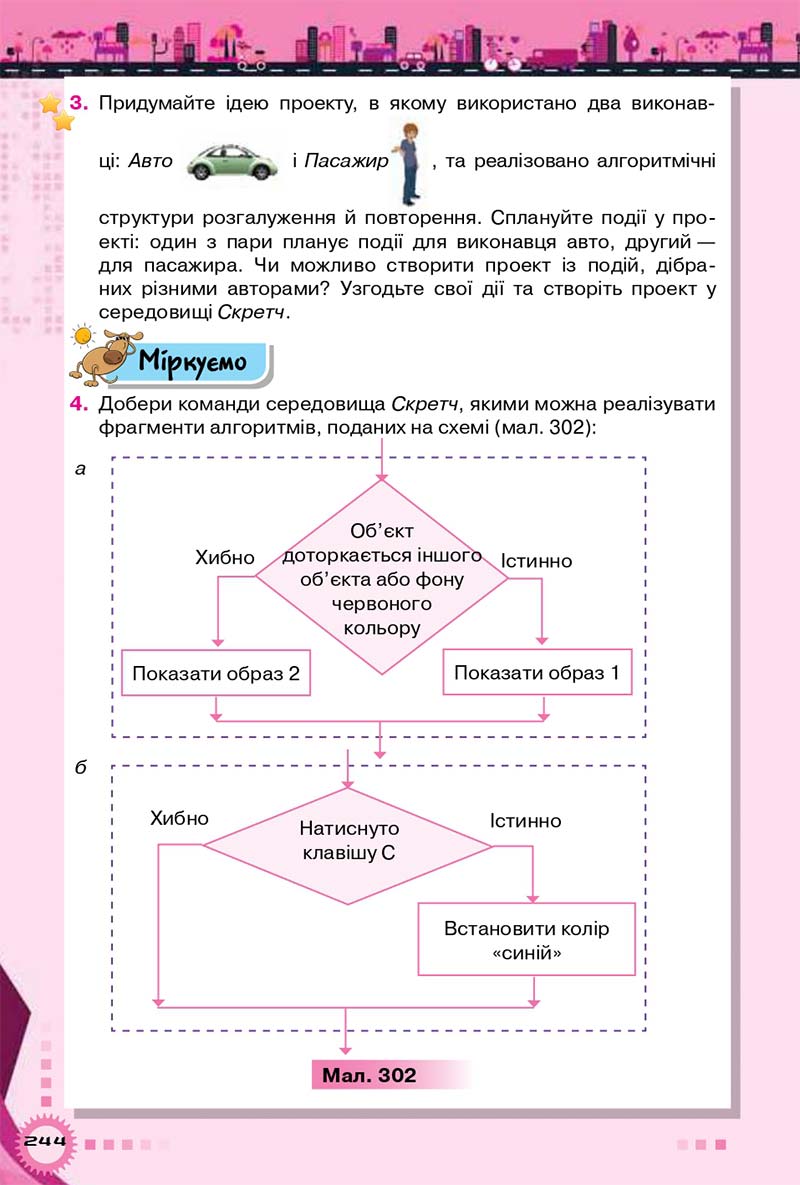 Сторінка 244 - Підручник Інформатика 5 клас Морзе 2018