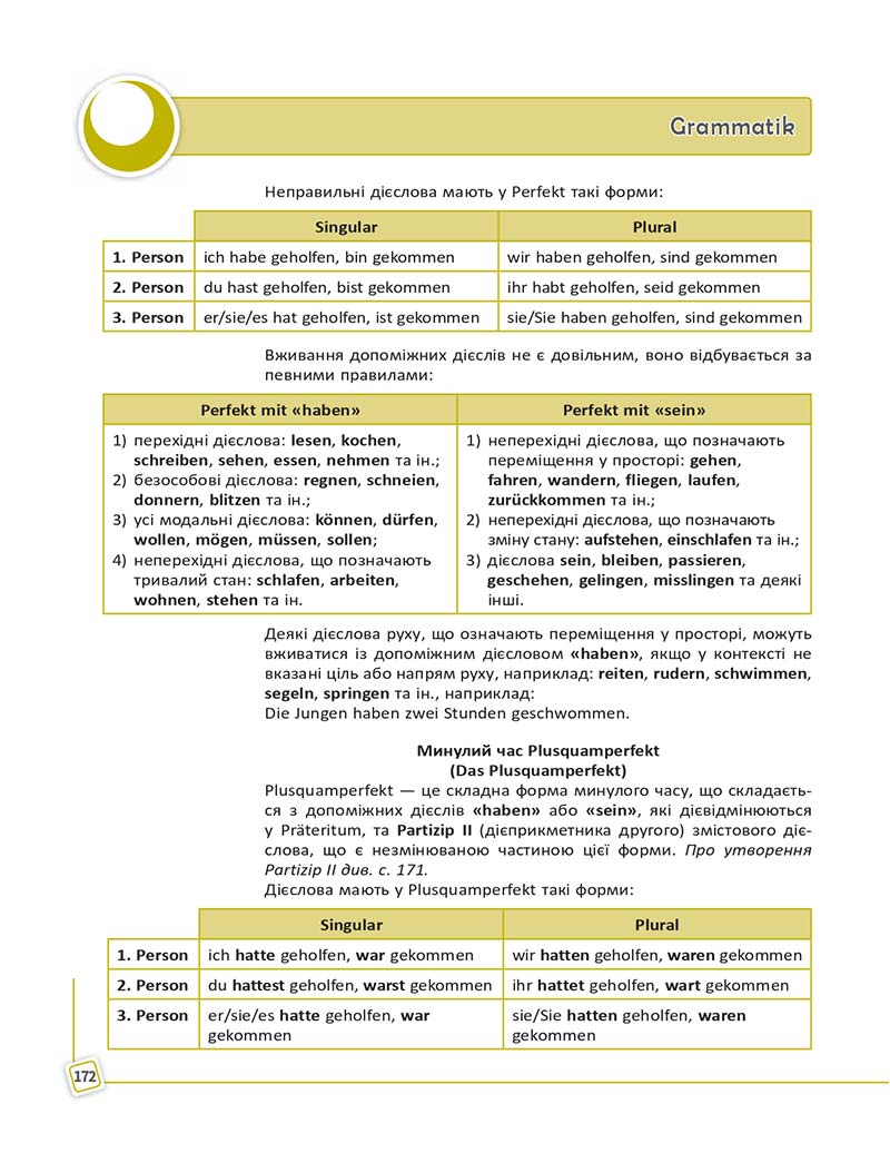 Сторінка 172 - Підручник Німецька мова 10 клас С. І. Сотникова, Г. В. Гоголєва 2018 - 10 рік навчання