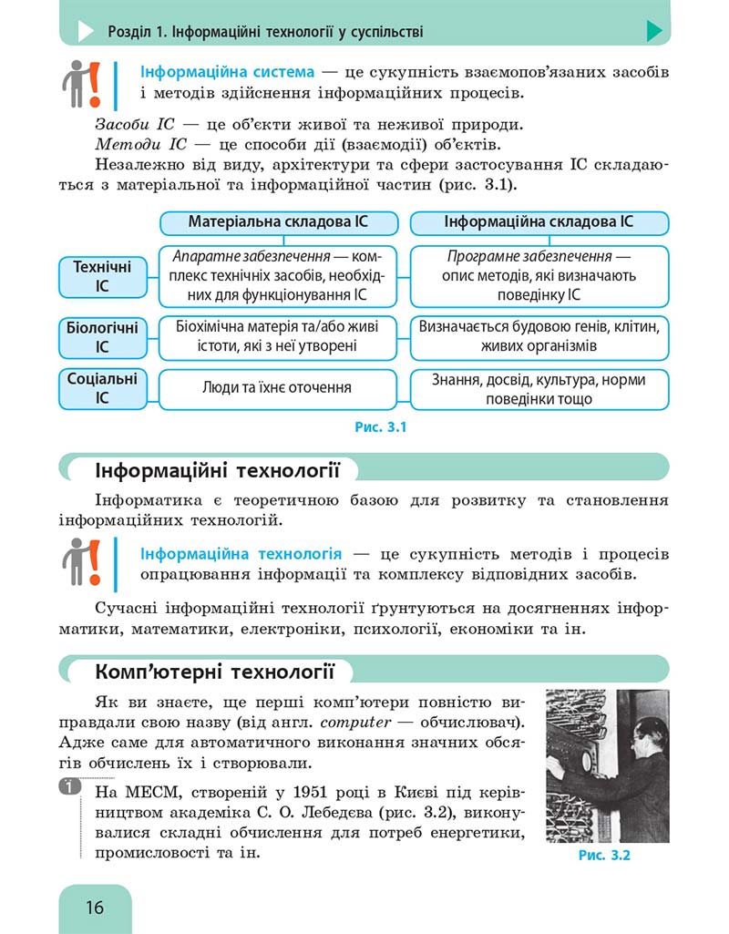 Сторінка 16 - Підручник Інформатика 10 клас Бондаренко 2018 - Рівень стандарту