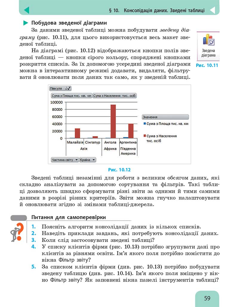 Сторінка 59 - Підручник Інформатика 10 клас Бондаренко 2018 - Рівень стандарту