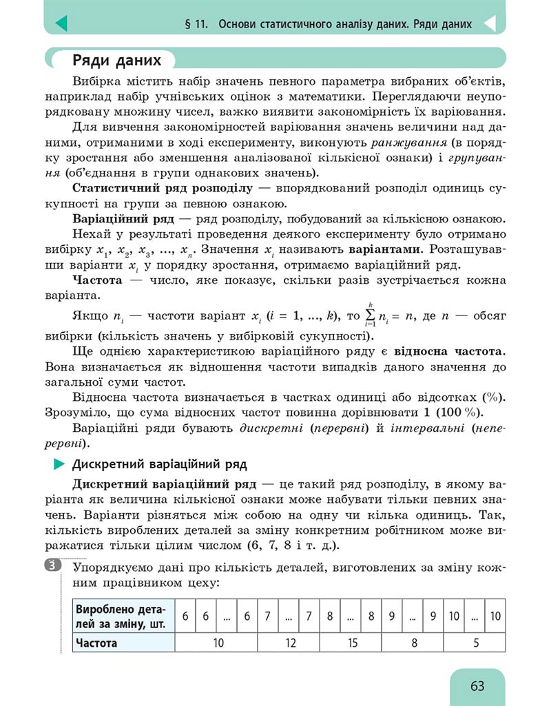 Сторінка 63 - Підручник Інформатика 10 клас Бондаренко 2018 - Рівень стандарту