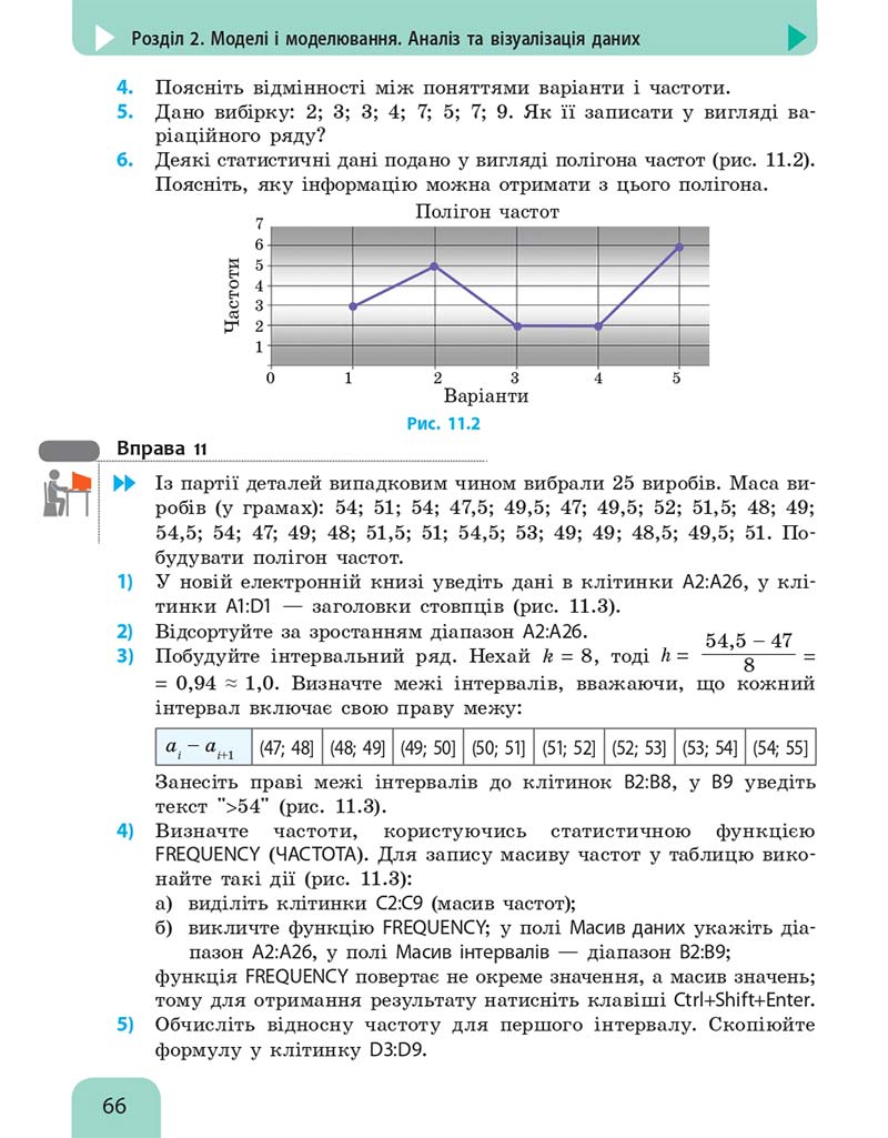 Сторінка 66 - Підручник Інформатика 10 клас Бондаренко 2018 - Рівень стандарту