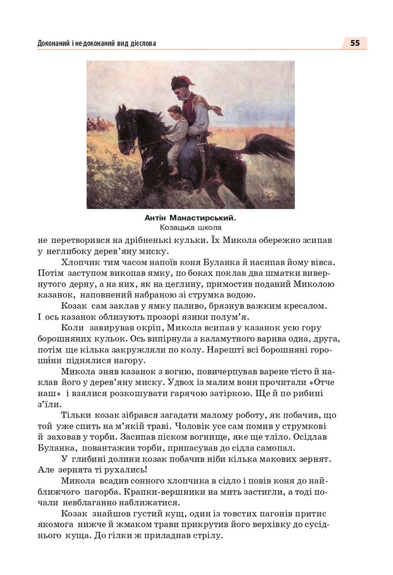 Сторінка 55 - Підручник Українська мова 7 класс О.П. Глазова 2020