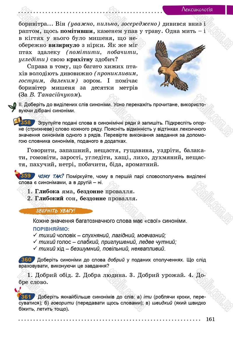 Сторінка 161 - Підручник Українська мова 5 клас О.В. Заболотний 2013