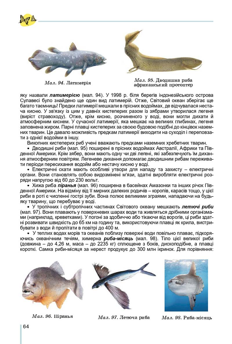 Сторінка 64 - Підручник Біологія 7 клас Остапченко 2020 - скачати