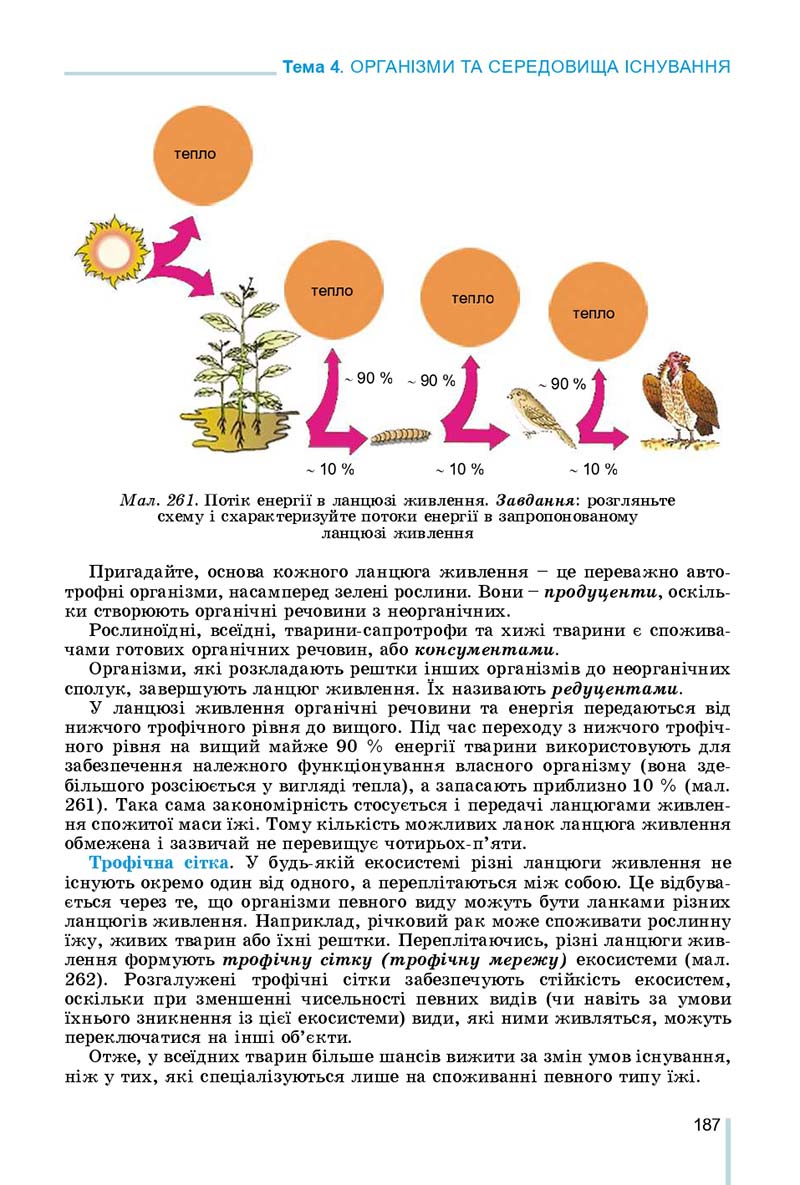Сторінка 187 - Підручник Біологія 7 клас Остапченко 2020 - скачати