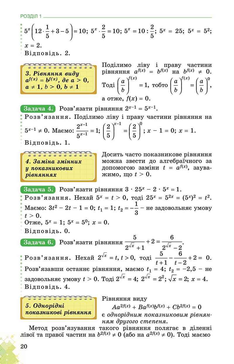 Сторінка 20 - Підручник Математика 11 клас О. С. Істер 2019