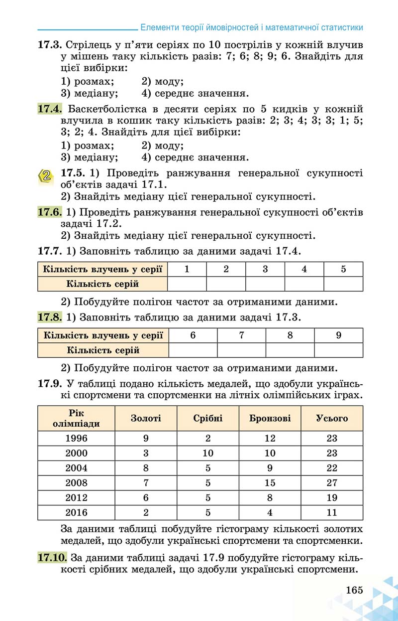 Сторінка 165 - Підручник Математика 11 клас О. С. Істер 2019