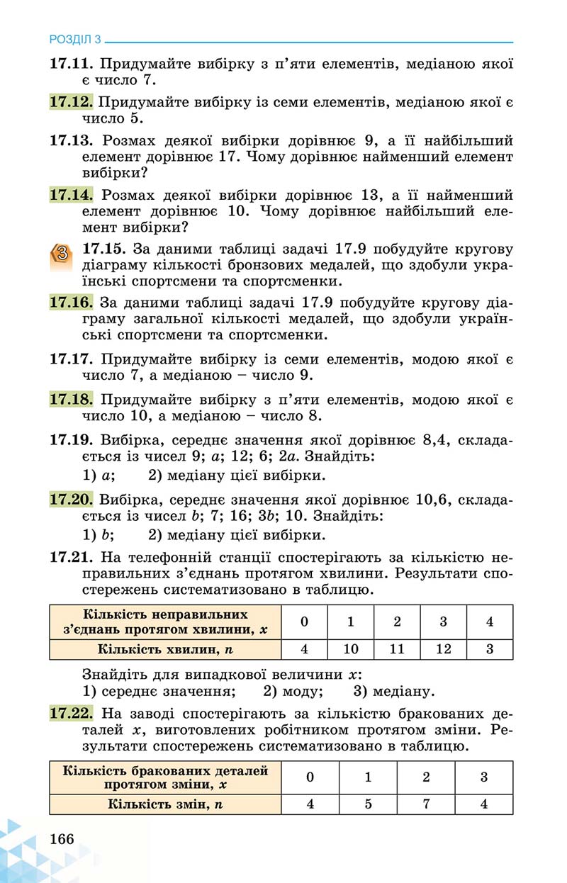 Сторінка 166 - Підручник Математика 11 клас О. С. Істер 2019