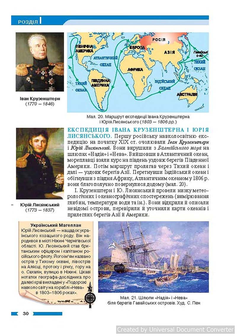 Сторінка 30 - Підручник Географія 6 клас В.М. Бойко, С.В. Міхелі 2014 - скачати учебник