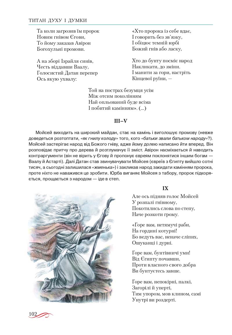 Сторінка 102 - Підручник Українська література 10 клас О.М. Авраменко, В.І. Пахаренко 2018