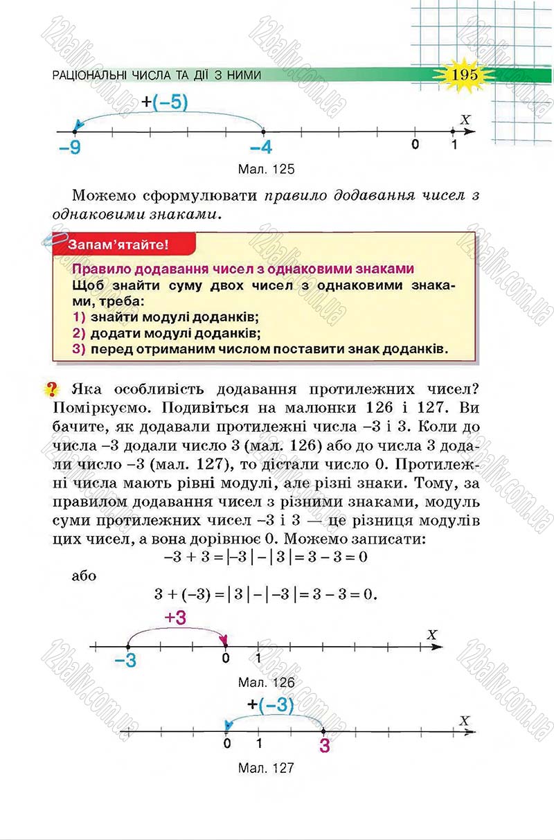 Сторінка 195 - Підручник Математика 6 клас Тарасенкова 2014 - скачати онлайн