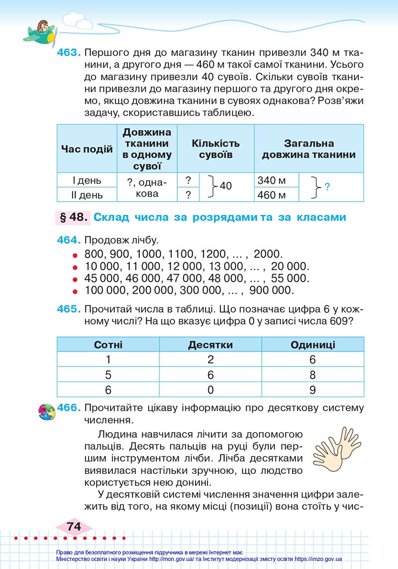Сторінка 74 - Підручник Математика 4 клас Оляницька 2021 - Частина 1 - скачати