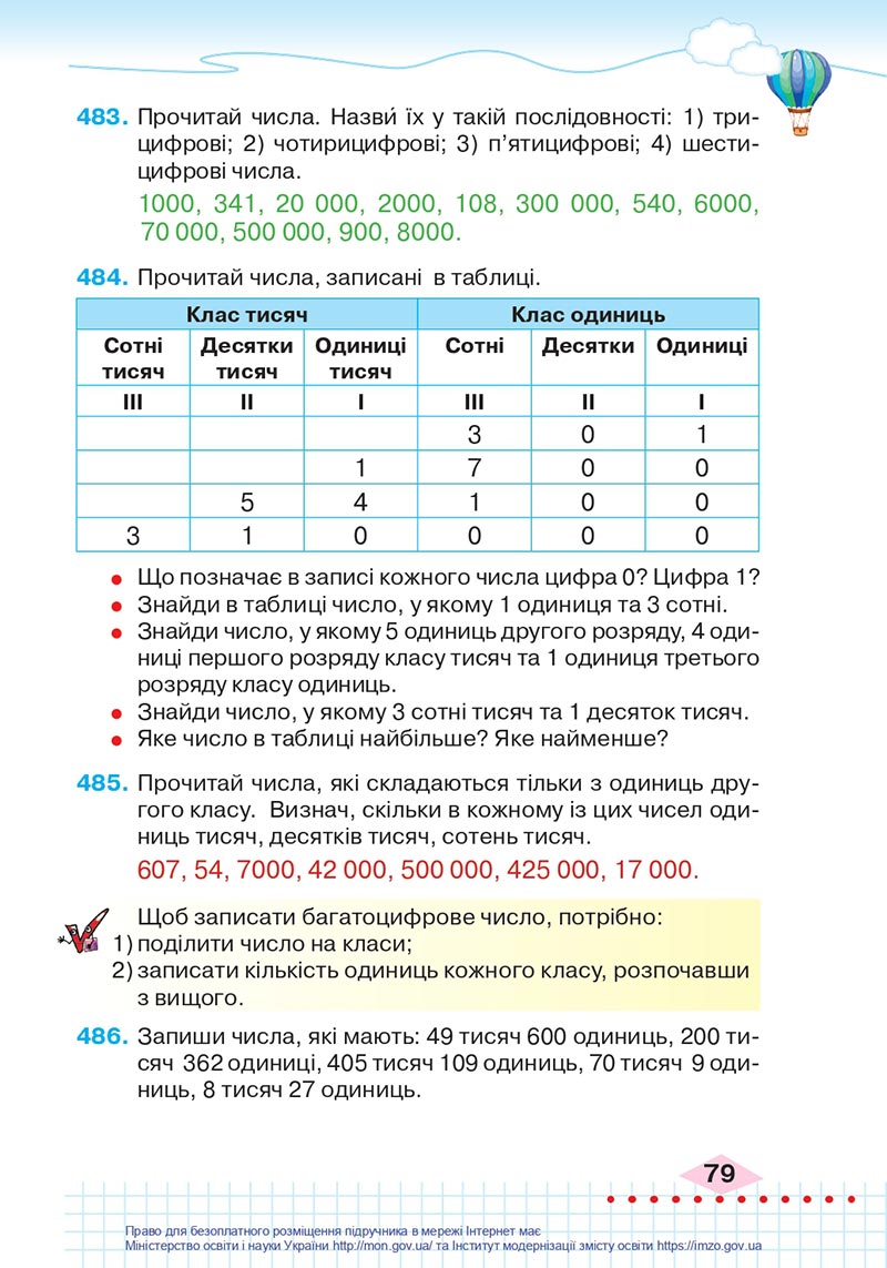 Сторінка 79 - Підручник Математика 4 клас Оляницька 2021 - Частина 1 - скачати