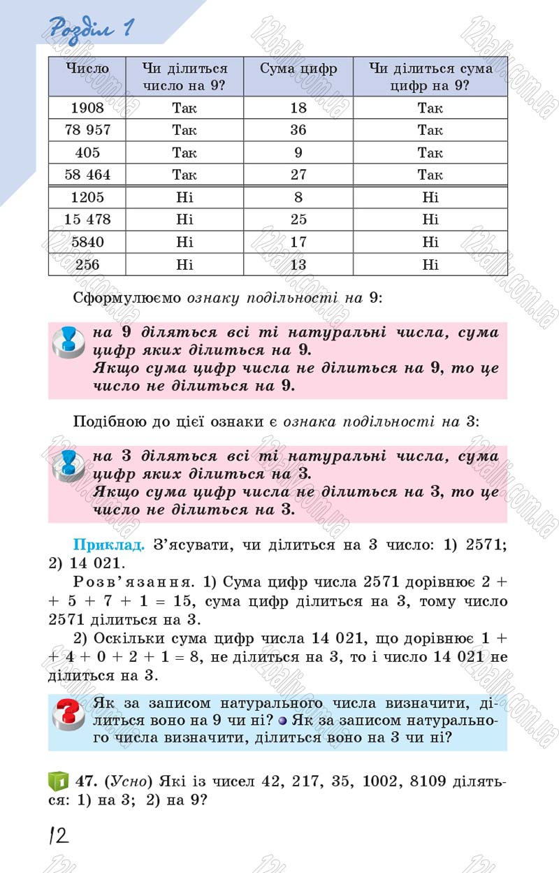 Сторінка 12 - Підручник Математика 6 клас Істер 2014