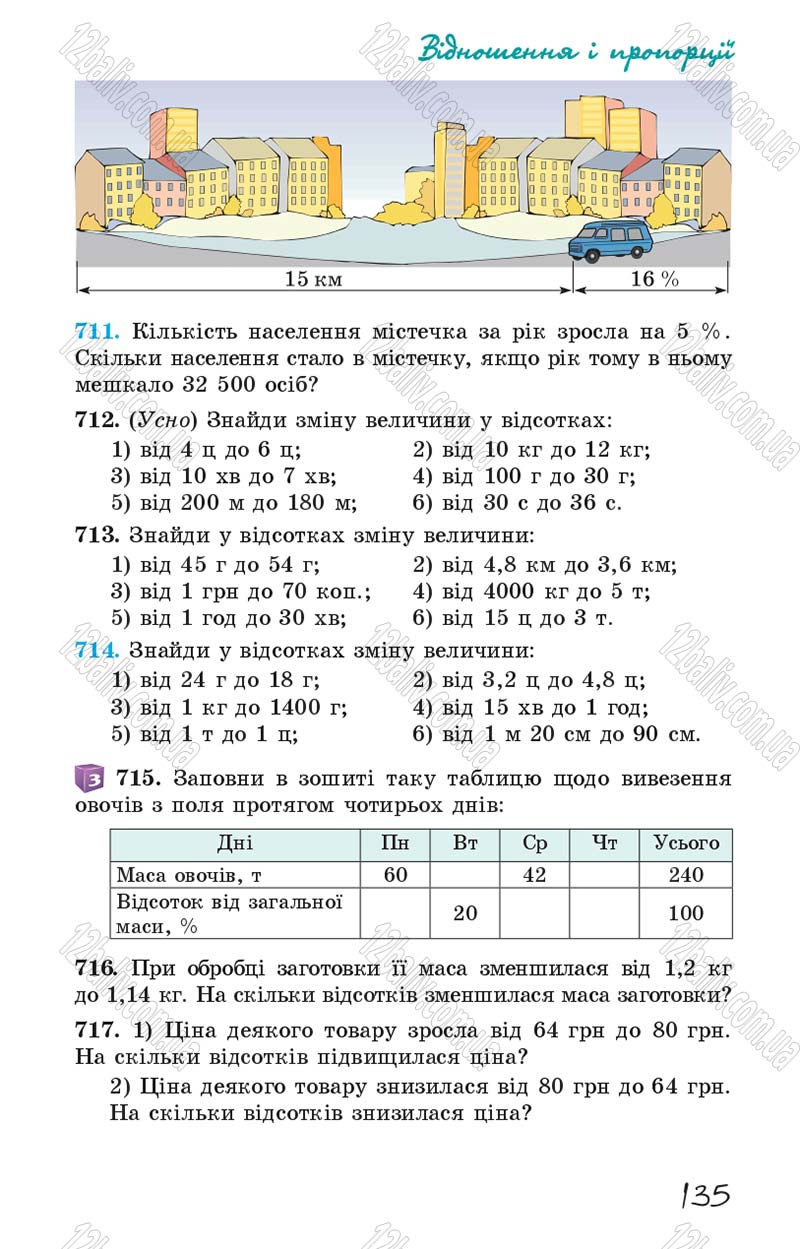 Сторінка 135 - Підручник Математика 6 клас Істер 2014