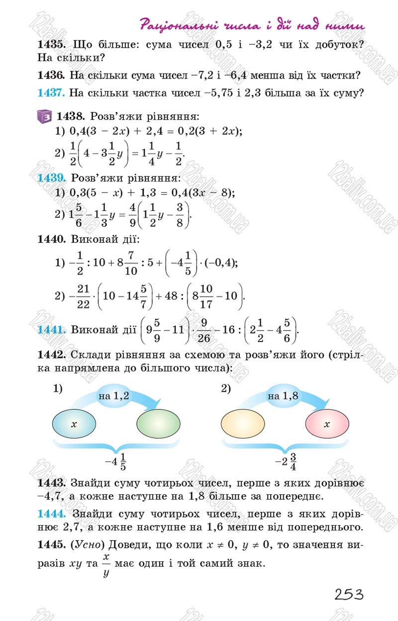 Сторінка 253 - Підручник Математика 6 клас Істер 2014