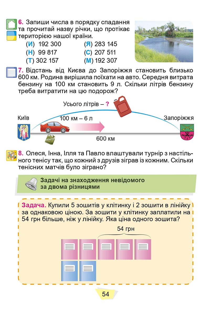 Сторінка 54 - Підручник Математика 4 клас О. С. Істер 2021 - Частина 1