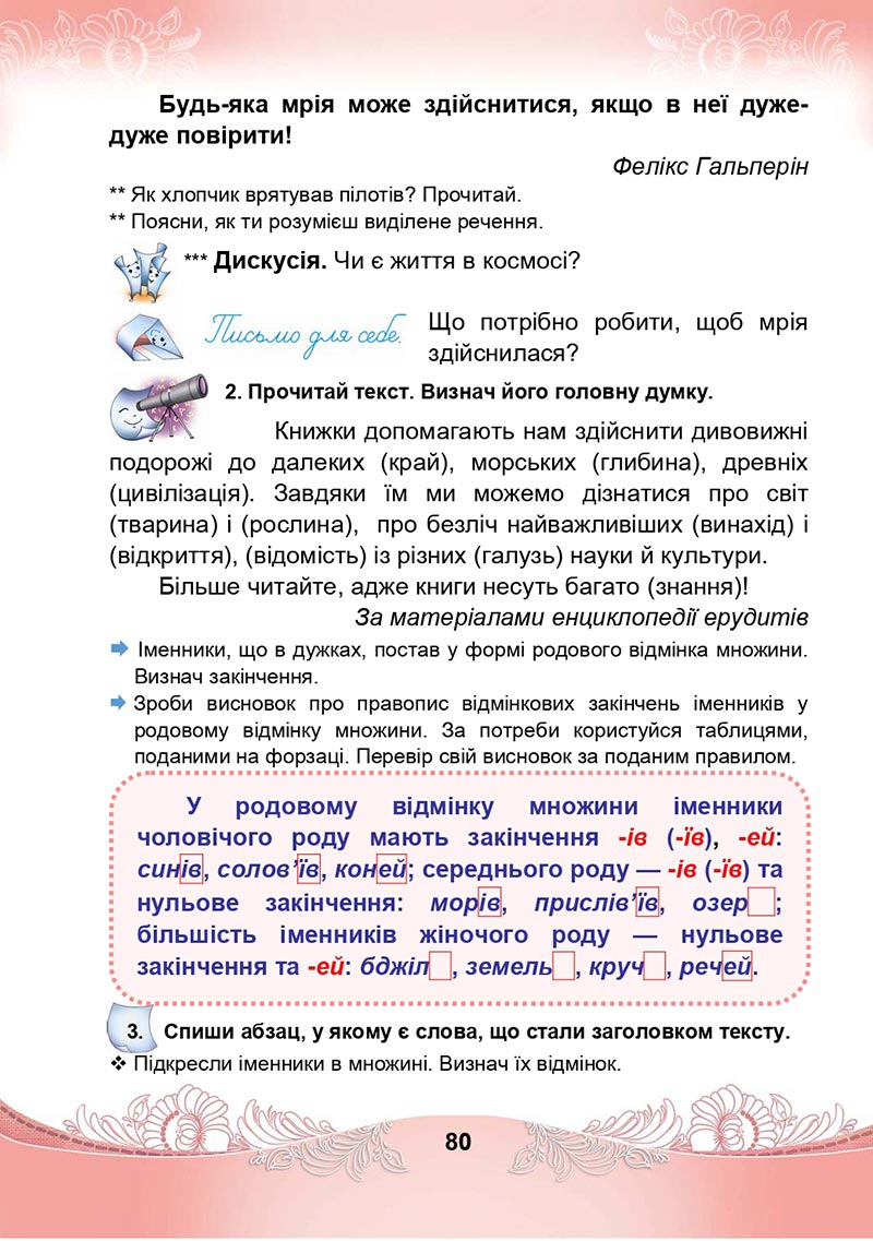 Сторінка 80 - Підручник Українська мова та читання 4 клас М. І. Чабайовська, Н. М. Омельченко, С. М. Кожушко 2021 - Частина 1