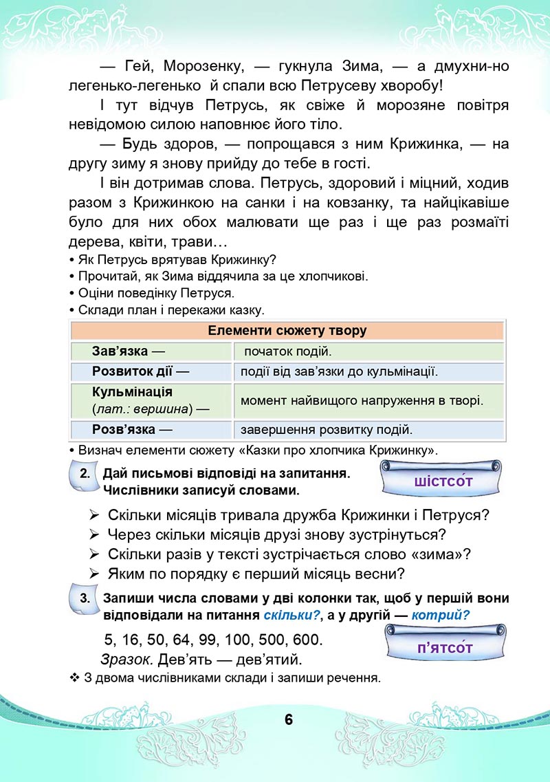Сторінка 6 - Підручник Українська мова та читання 4 клас М. І. Чабайовська, Н. М. Омельченко, С. М. Кожушко 2021 - Частина 2