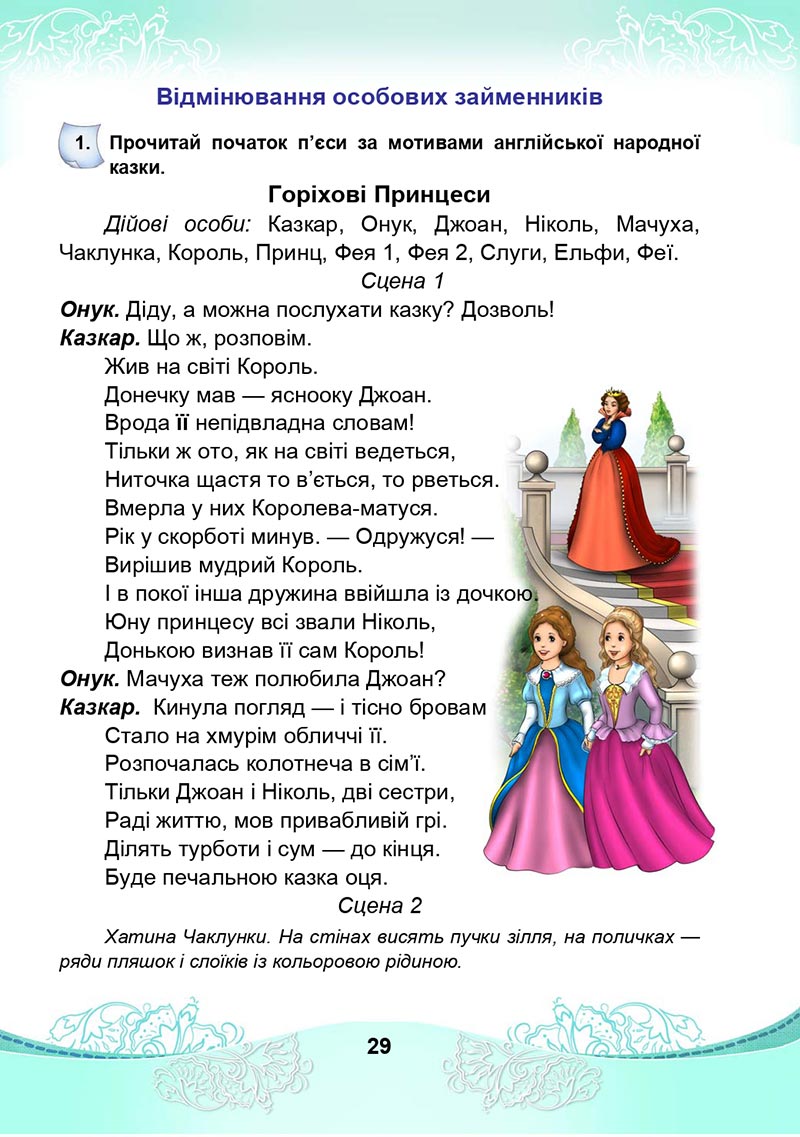 Сторінка 29 - Підручник Українська мова та читання 4 клас М. І. Чабайовська, Н. М. Омельченко, С. М. Кожушко 2021 - Частина 2